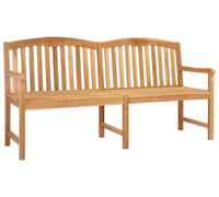 vidaXL Banc en forme de rose, fabriqué à la main, 150 x 60 x 90 cm, en bois massif teck, finition naturelle