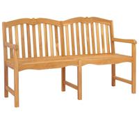 vidaXL Banc en forme de rose fait main 150 x 60,5 x 95 cm en teck massif