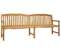 vidaXL Banc en forme de rose fait main 228 x 61 x 94,5 cm en teck massif