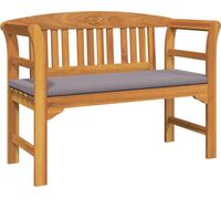 vidaXL Banc en forme de rose, naturel, 114 x 46 x 82,5 cm, bois massif d'acacia