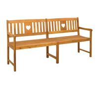 vidaXL Banc extérieur Naturel 180 x 55,5 x 90 cm Bois d'Acacia Massif, Banc en bois rustique, mobilier de jardin acacia, siège extérieur, super confortable