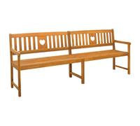vidaXL Banc extérieur Naturel 220 x 55,5 x 90 cm Bois d'Acacia Massif, Banc en bois rustique, mobilier de jardin acacia, siège extérieur, super confortable