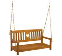 vidaXL Banc-hamac de jardin pour 2 personnes, 110 x 56 x 58 cm, en bois d'acacia massif