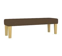 vidaXL Banc Ottoman Banquette Rembourré Banc de Lit Banc d'Entrée Chambre à Coucher Salon Couloir Intérieur Marron Foncé 100x30x30 cm Tissu