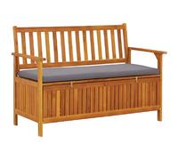 vidaXL Banc rangement - Acacia gris sombre
