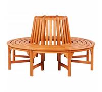 vidaXL Banc Rond Arbre Circulaire en Bois Meuble de Jardin Terrasse Cour