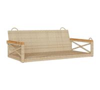 vidaXL Banc suspendu Beige 109x62x40 cm Poly rotin