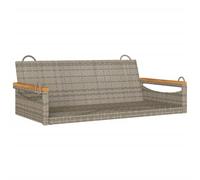 vidaXL Banc suspendu Gris 109x62x40 cm Poly rotin