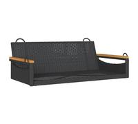 vidaXL Banc suspendu noir 109x62x40 cm Poly rotin