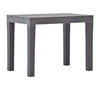 vidaXL Bancs de jardin 2 pcs. Mocca Plastique