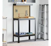 Vidaxl Bancs De Travail Noir 81 X 41 X 145 Cm Bois D'ingénierie