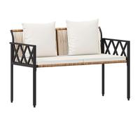 vidaXL Bancs d'extérieur 2 -Seater 116 x 56 x 75 cm polyrotin,