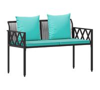 vidaXL Bancs d'extérieur 2 places 116 x 56 x 75 cm en rotin synthétique