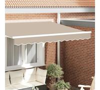 Vidaxl Bande De Auvent Beige 3.3 X 0.2 M Toile