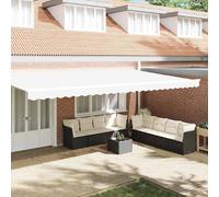 vidaXL Bande de auvent Blanc 5.8 x 0.2 m Toile