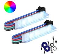 Vidaxl Bande Led 4 Pcs Noir Et Blanc 150 Cm Cuivre Et Plastique