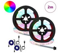 Vidaxl Bande Led 4 Pcs Noir Et Transparent 100 X 0,8 X 0,3 Cm