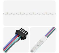 Vidaxl Bande Led 4 Pcs Noir Et Transparent 130 X 0,8 X 0,3 Cm