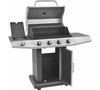 vidaXL Barbecue à gaz argent Acier inoxydable