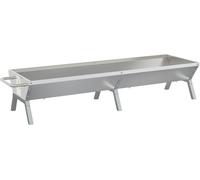 vidaXL Barbecue argenté 158x42x31 cm Acier inoxydable