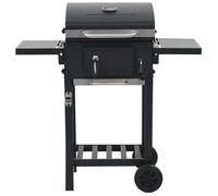 vidaXL Barbecue au charbon de bois avec support inférieur noir