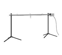 vidaXL Broche à griller automatique avec moteur acier inoxydable 150x46,5x82,5 cm