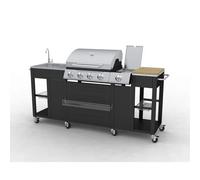 Vidaxl Barbecue De Cuisine D'extérieur Montana 4 Brûleurs