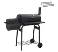 vidaXL, Barbecue d'extérieur, 103 x 60 x 113 cm, Acier, Noir