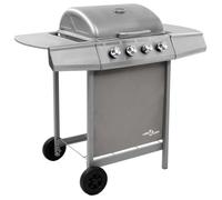 vidaXL Barbecue à gaz 4 brûleurs 48549 Argenté