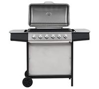 vidaXL Barbecue Grille au Gaz 6 Zones de Cuisson Inox Argenté Terrasse Jardin