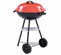 vidaXL Barbecue portable au charbon de bois XXL avec roues 44 cm