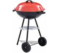 vidaXL Barbecue portable XXL au charbon avec roues 44 cm Multicolore G