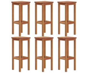 vidaXL Barhocker 6 Stk. Massivholz Akazie