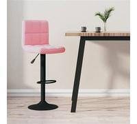VidaXL Tabouret de bar Rose Velours
