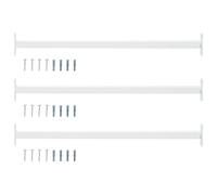 vidaXL Barre de sécurité de fenêtre réglable 3 pcs Blanc Acier