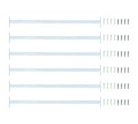 vidaXL Barre de sécurité de fenêtre réglable 6 pcs Argenté Acier