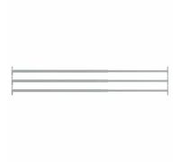 vidaXL Barres de Sécurité Réglables pour Fenêtres, 3 Pièces, Argent, 710-1200 mm, Acier, Grille de Protection, Barrière de Sécurité Maison et Bureau, Protection Enfants, Montage Facile
