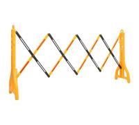 vidaXL Barrière de circulation pliable Jaune et noir 250x38x96 cm