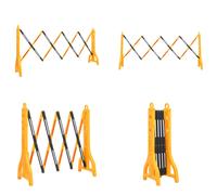 vidaXL Barrière de circulation pliable jaune et noir 250x38x96 cm - Barrière de circulation - Barrière de circulation pliable - Barrière de circulation pliable