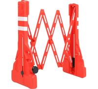 vidaXL Barrière de sécurité pliable rouge 210x50x105 cm