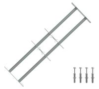 vidaXL : Barrière de sécurité pour fenêtres, avec 2 barres horizontales, lot de 3.