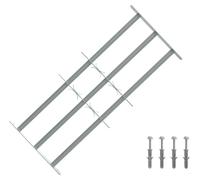 vidaXL : Barrière de sécurité pour fenêtres, avec 3 barres transversales, lot de 3.