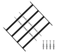 vidaXL : Barrière de sécurité pour fenêtres, avec 4 barres transversales, lot de 3, 43-74 cm