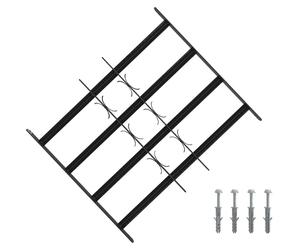 vidaXL : Barrière de sécurité pour fenêtres, avec 4 barres transversales, lot de 3, 43-74 cm