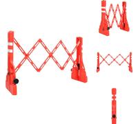 vidaXL Barrière Pliable Rouge 210x50x105 cm - Panneaux de signalisation