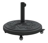 vidaXL Base de parasol demi-rond pour mâts Ø38/48 mm 9 kg