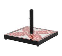vidaXL Pied de parasol Terracota et Blanc Carré 12 kg