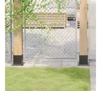 vidaXL Bases de poteau carrées 12 pcs anthracite 121x121 mm