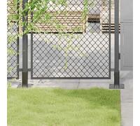 vidaXL Bases de poteau carrées 12 pcs anthracite 46x46 mm