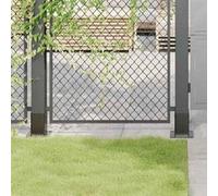 vidaXL Bases de poteau carrées 12 pcs anthracite 81x81 mm, base de clôture en béton, base de poteau de clôture 42000027 Gris
